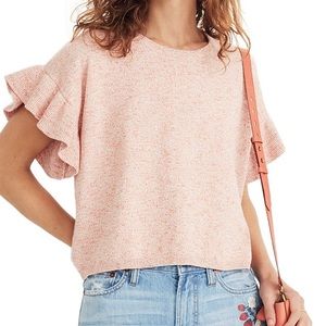 Madewell Ruffle-Sleeve Sweater Top